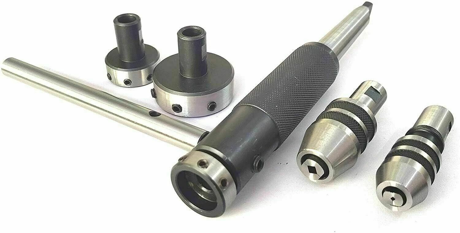 Ensemble tarauds et porte-filières de tour MT1 coulissant flottant Amz711
