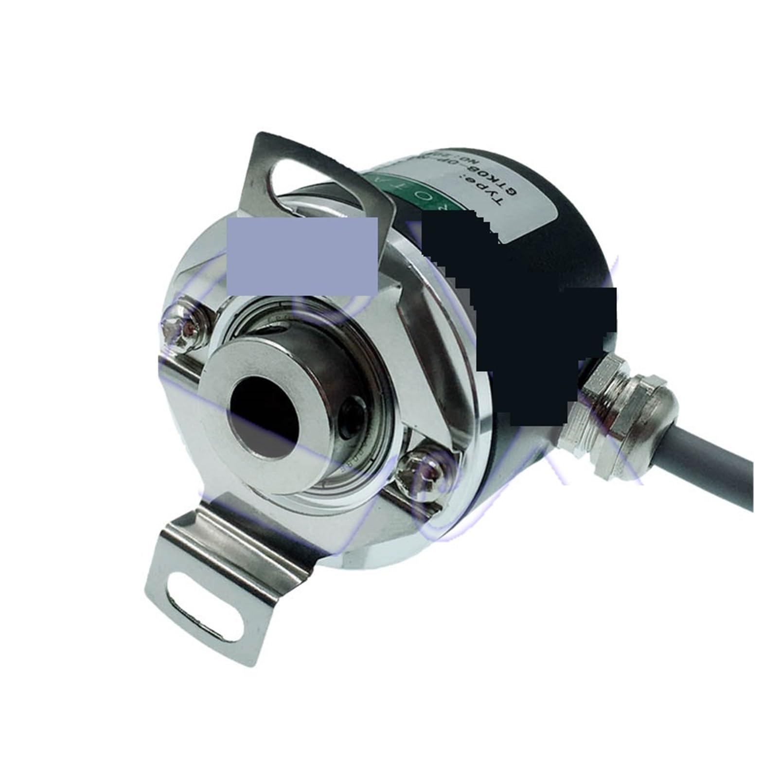 Encodeur Rotatif Photoélectrique À Arbre Creux ZKP3808 1024ppr 1024 Ligne ABZ Triphasé 5-24V