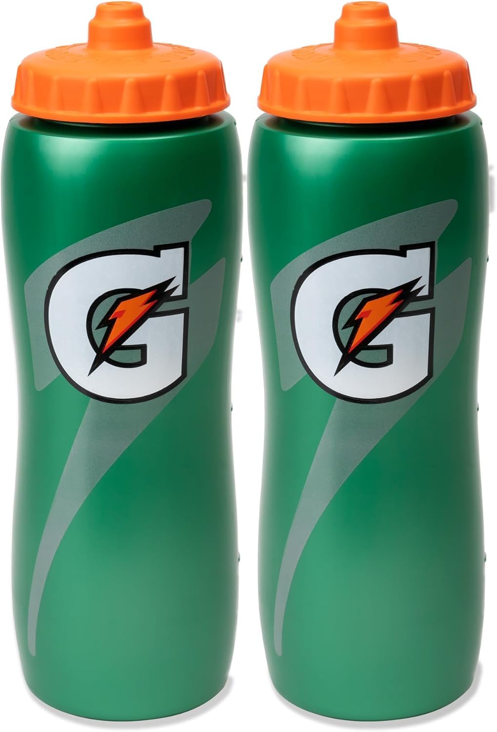 Squeeze Water Sports Bottle - Pack of 2 - New Easy Grip Design