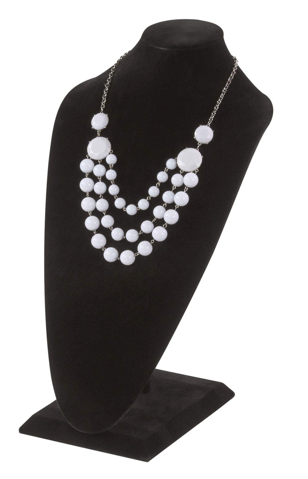 SSWBasics Tall Black Velvet Necklace Display - 18