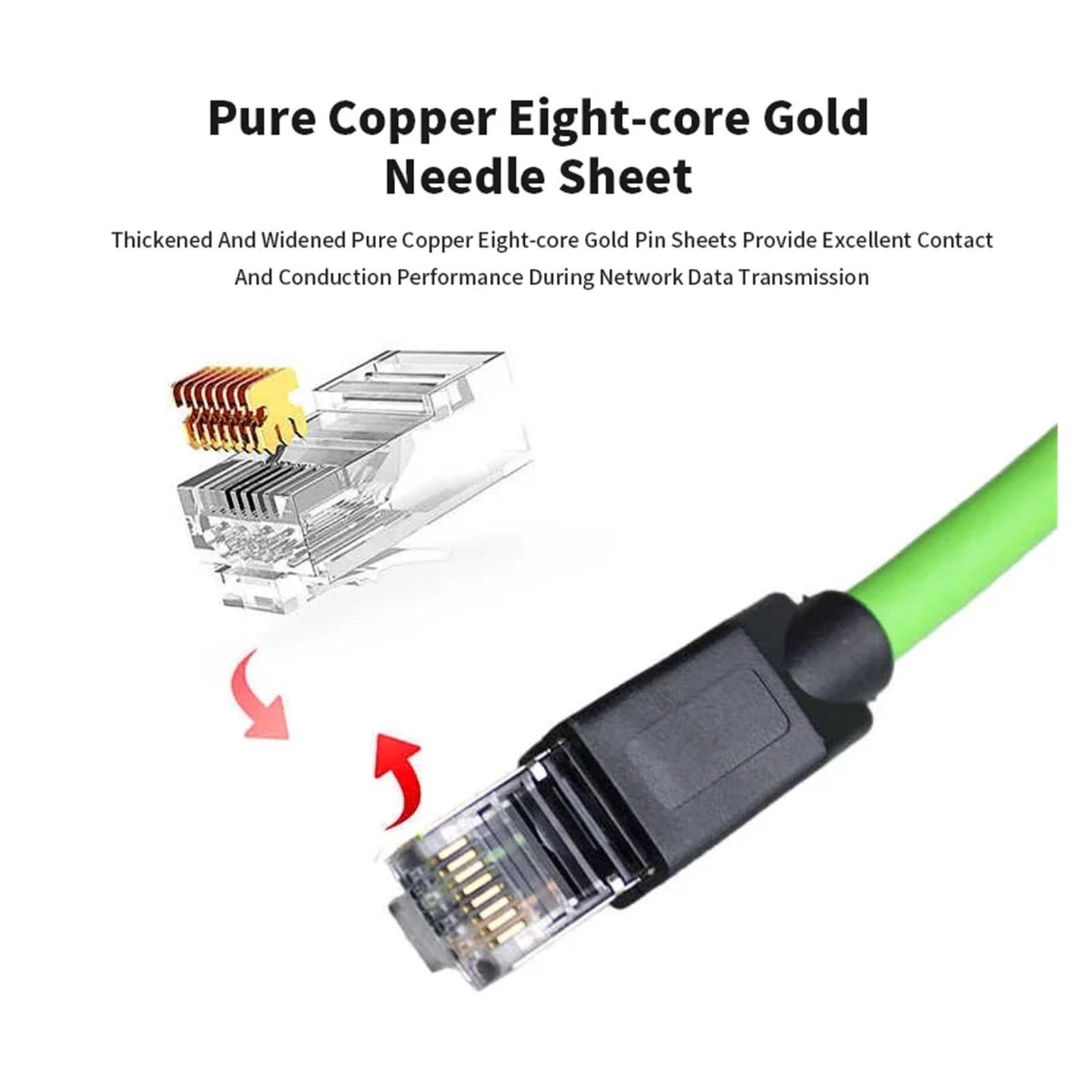 Câble de connecteur étanche M12 4 broches Type D vers RJ45, fil réseau Ethernet 4 broches de qualité industrielle, ligne de capteur de codage D 1-20M(4P Male to RJ45 F,T)