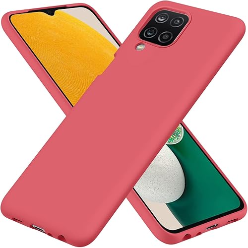 Funda para Samsung Galaxy A12 4GM12, funda de goma de gel de silicona líquida, cubierta de parachoques de teléfono no amarillenta, funda de silicona