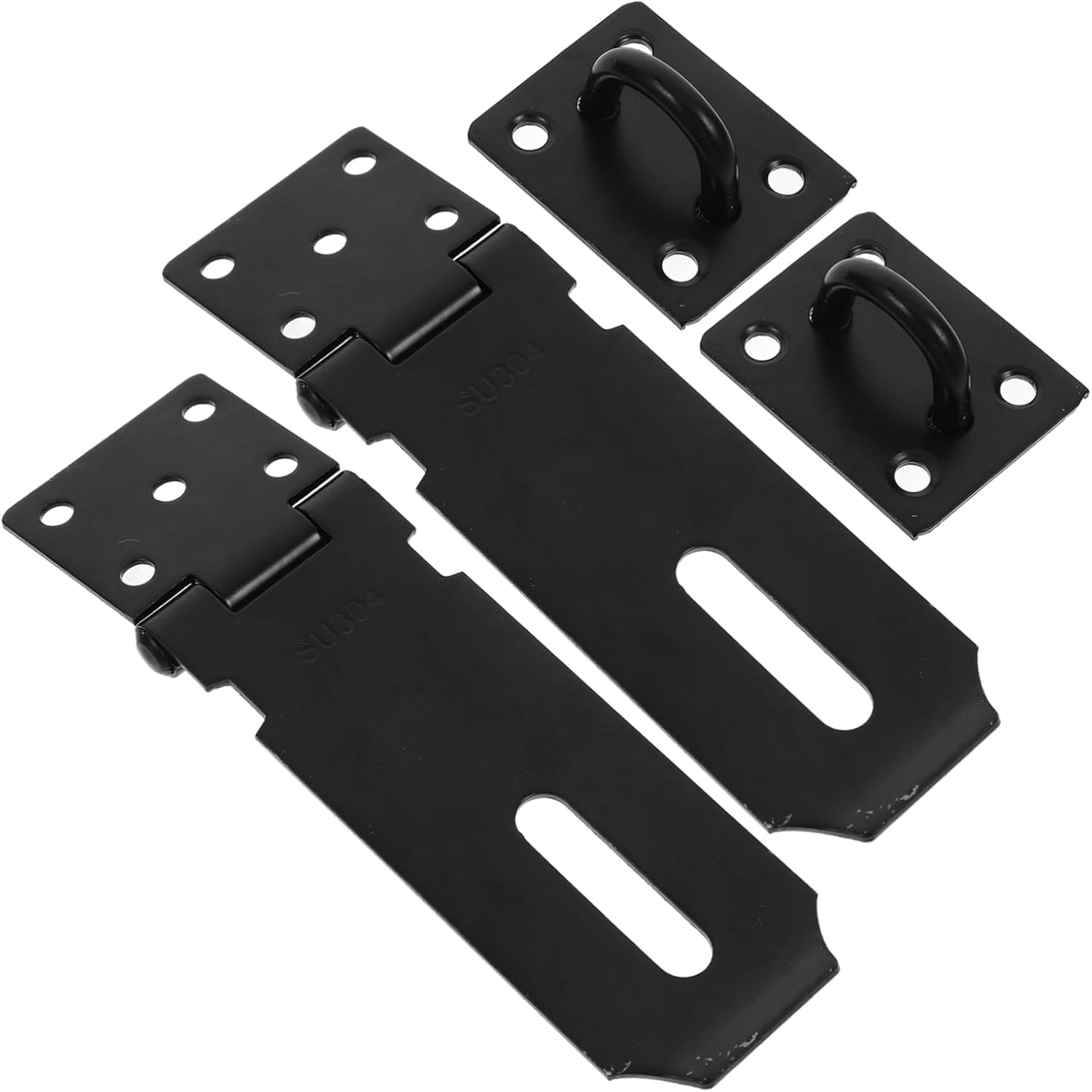 10sets Stainless Steel Barn Door Latch Padlock Easy DIY Installation for Garden Gate