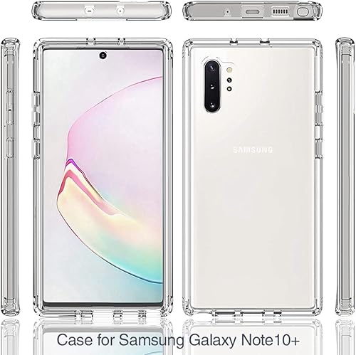 Miniatura 5 de Funda para teléfono Galaxy Note 10 Plus SM-N975U con protector de pantalla de vidrio templado, carcasa protectora de cuerpo completo transparente de