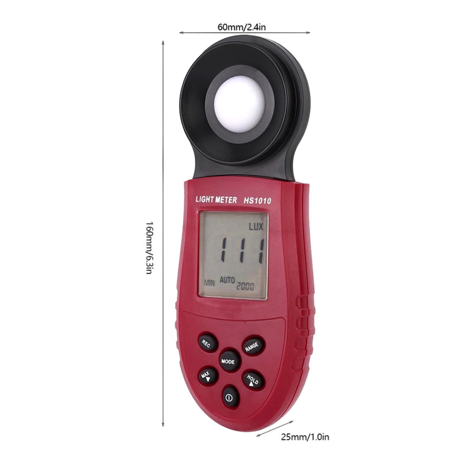 Photomètre Numérique LCD À Plage Automatique, Luxmètre 200,000 Lux, Testeur D'intensité Lumineuse for Les Usines De Laboratoire Industriel Mesure Précise De La Lumière