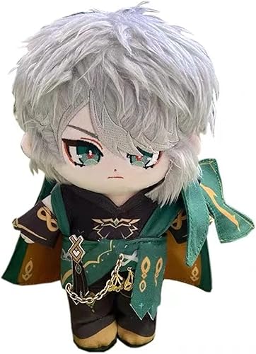 CALEMBOU Figura de peluche de anime de Al Haitham, muñeca de vestir de 8 pulgadas, decoración de peluche suave y colección de regalo para fanáticos