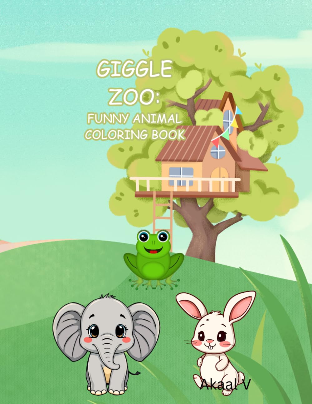 Funny Animals Coloring Book for Kids (Ages 3–5): Big, Simple & Cute Animal Pictures for Toddlers and Preschoolers