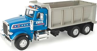 TOMY Big Farm Peterbilt Dump Truck Toy - 1:16 Scale- Includes Lights and Sounds - Functional Dump Bed - Toy Dump Truck for Toddler Outdoor Toys - Ages 3 Years and Up