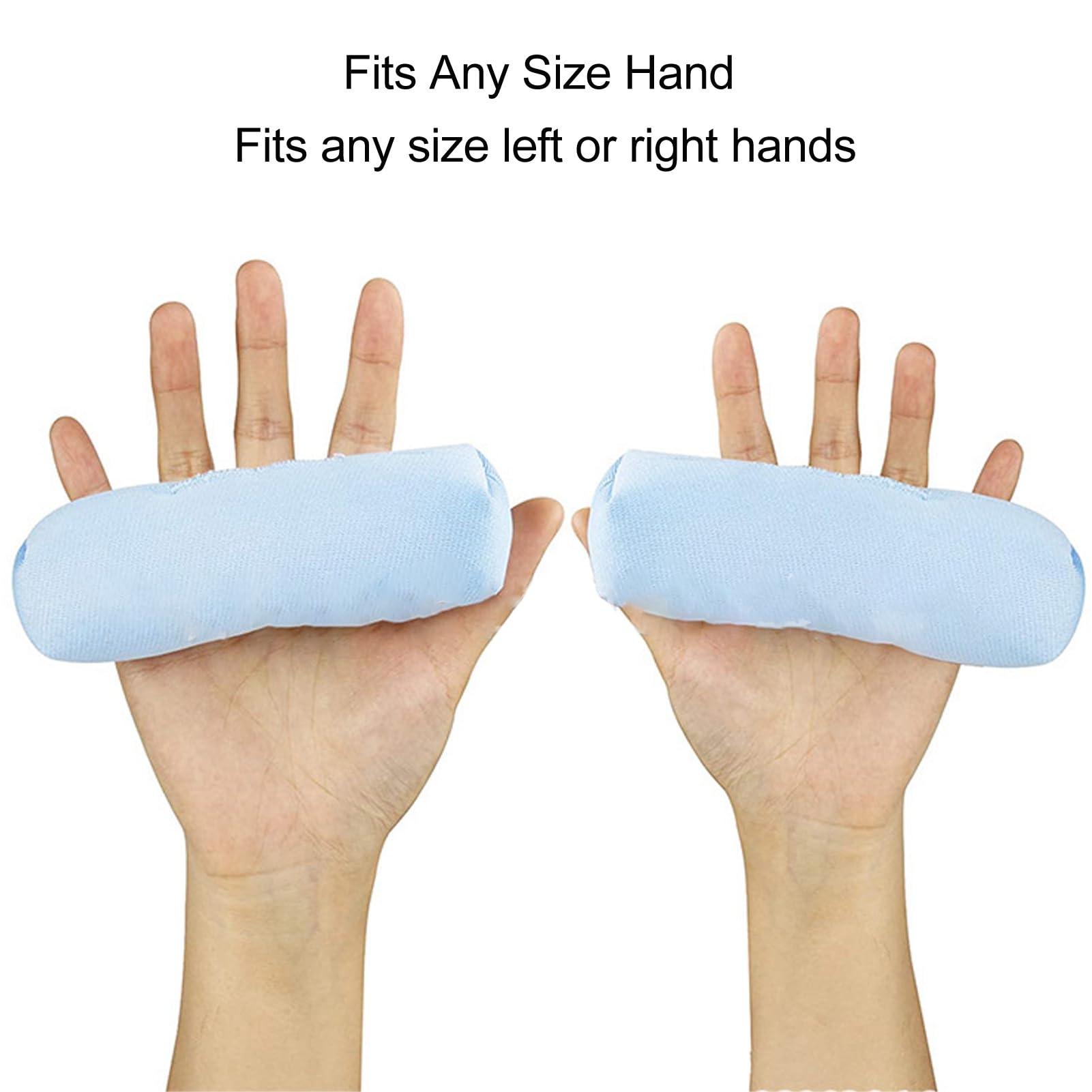 2 Pezzi Palm Protectors, Mano Contracture Ortesi, Palm dito splitter, Soft Palm Cuscini per Finger contratture prevenzione, Fit mano destra o sinistra, Cuscinetto separatore per dita