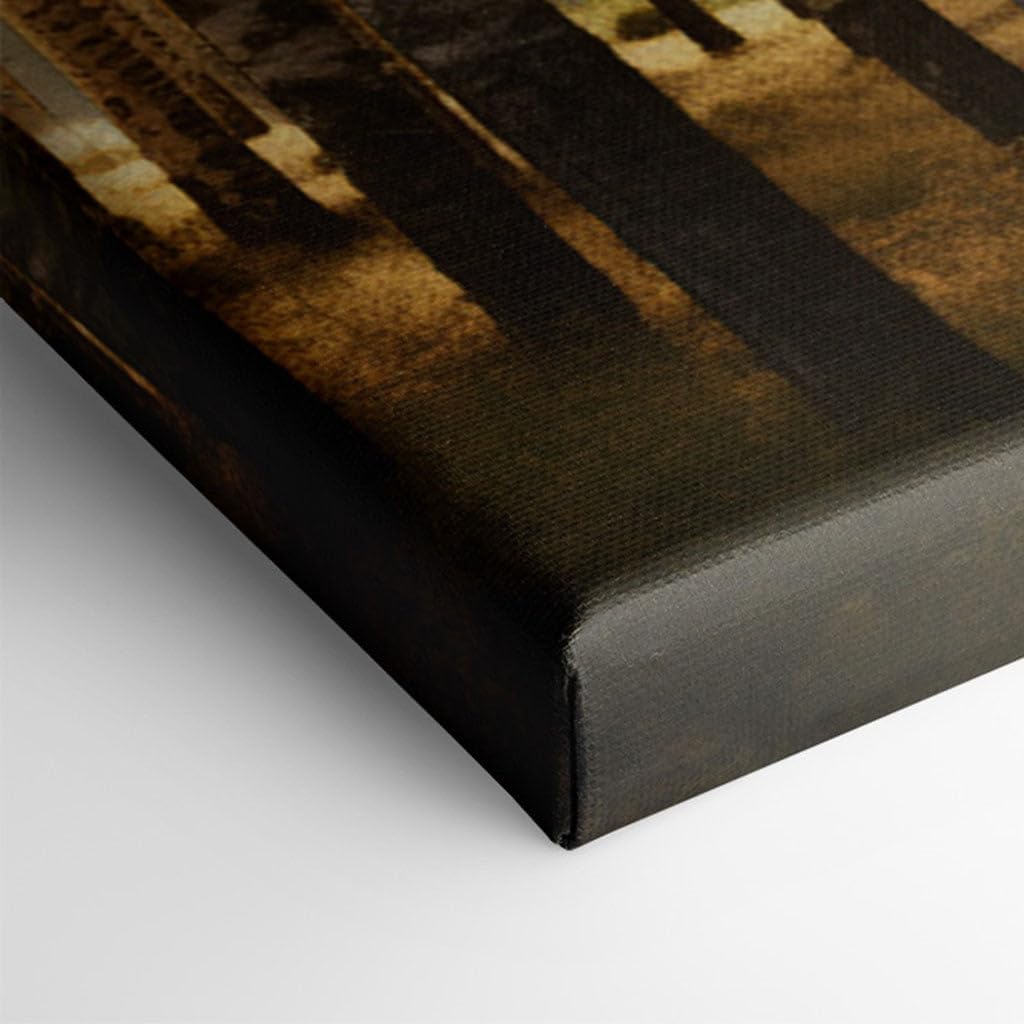 Canvas for Living room. Whispers of Dawn in the Birch Forest: A Dance of Light and Shadow, 27 x 18 inch Canvas Wall Art - Contemporary Masterpieces - Modern Home Decor - 69x46 cm (27x18 inch)