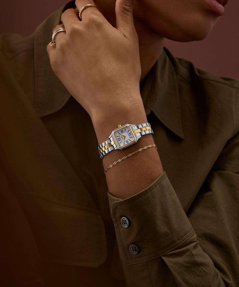 Timex Mujer Analógico Cuarzo Reloj Trend Legacy Addison con Correa de Acero Inoxidable