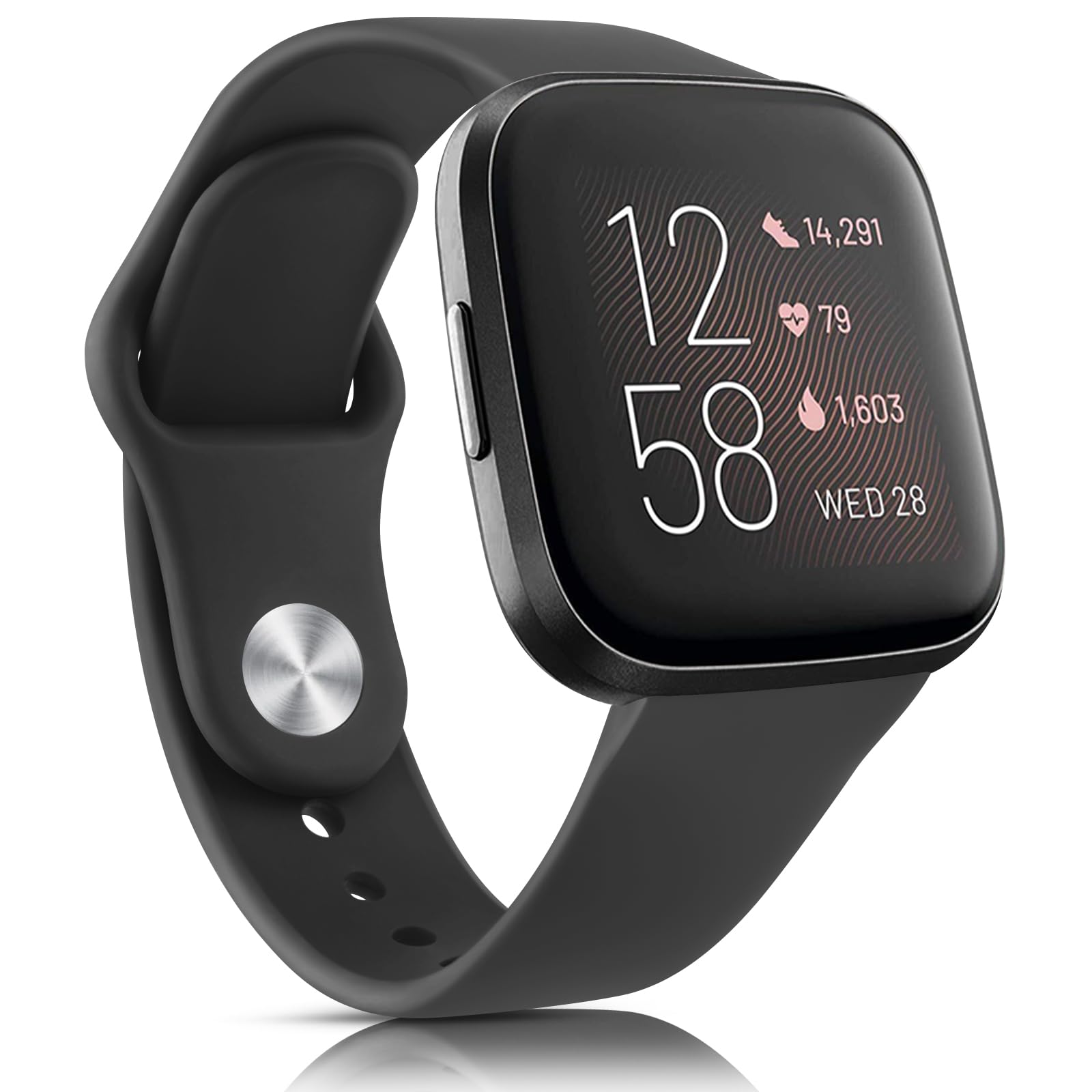 VancleSilicone Bands Compatible with fitbit versa 2 watch bands women men, Soft Breathable Sport Replacement Wristbands for Fitbit Versa 2 / Fitbit Versa/Versa Lite/Versa SE