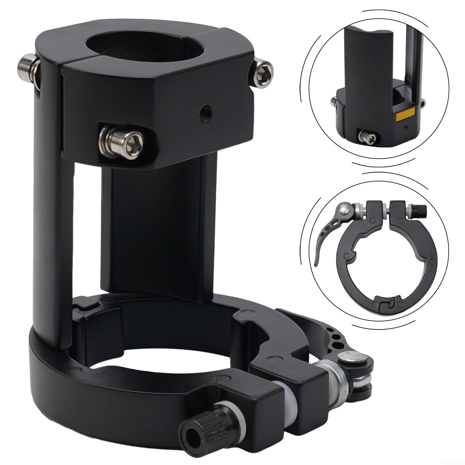 Support de fixation de potence pliable robuste pour trottinette électrique Pro Pro2 1S, en alliage d'aluminium, noir pour rouge