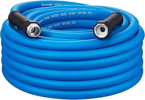 Miniatura 25 de DEWENWILS Manguera de jardín de 5/8 pulgadas × 50 pies, resistente, flexible, ligera, manguera de agua híbrida con mango giratorio en accesorios de