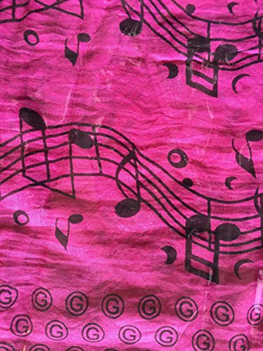 TracyTrends Musical Notes Scarf, Musician Gift for Women, Rose-Pink4