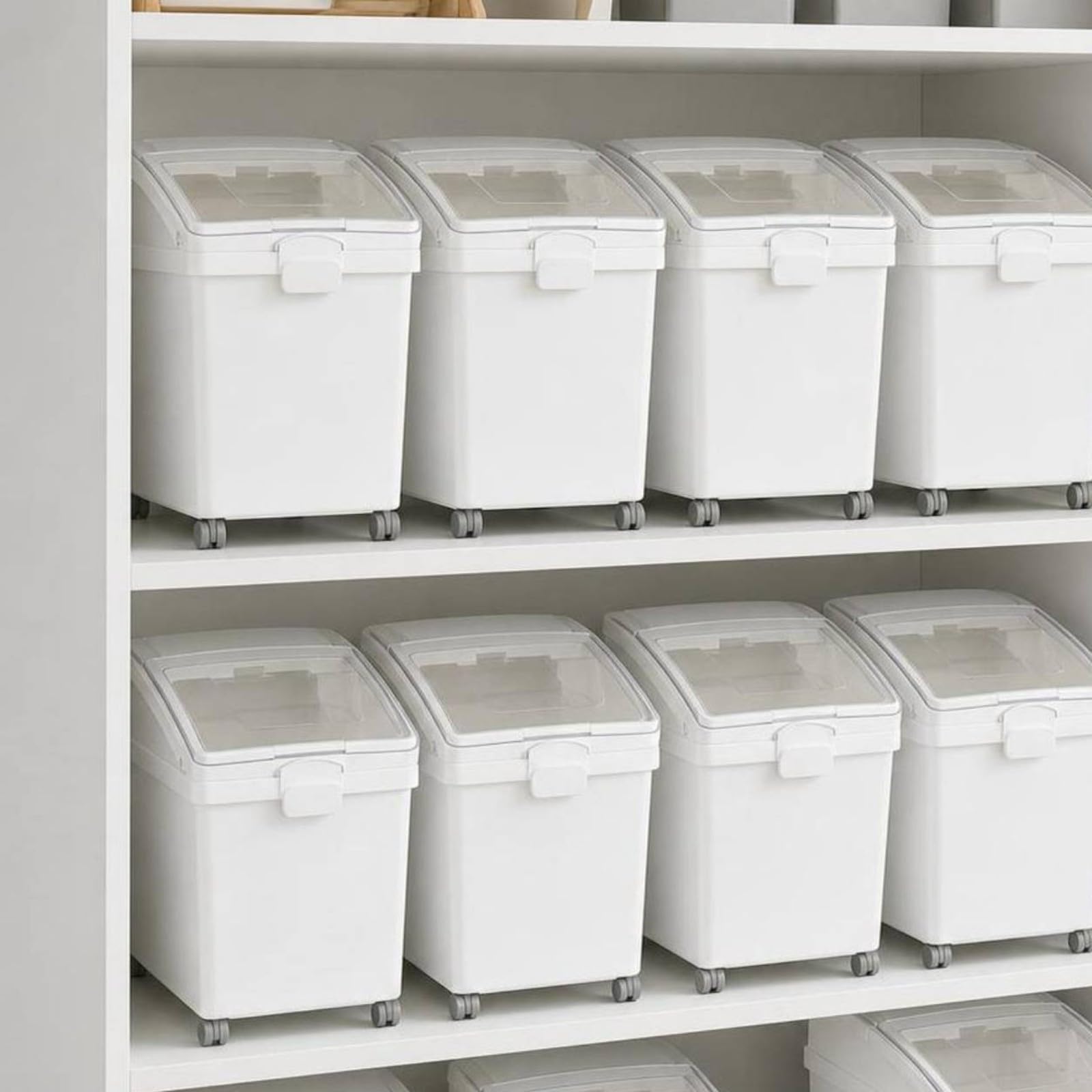 Baoblaze Contenitore per Riso in Misurino, 40L, Coperchio Scorrevole