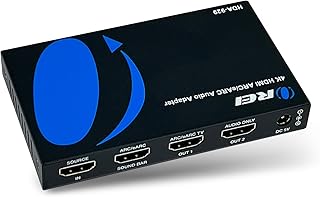 OREI eARC 4K 60Hz Audio Extractor, Extract Dolby Atmos Convert Sound bar 18G HDMI 2.0 ARC Support HDCP 2.2 Dolby Digital/DTS Passthrough CEC, HDR, Dolby Vision, HDR10 Support for Sonos Bose (HDA-929)