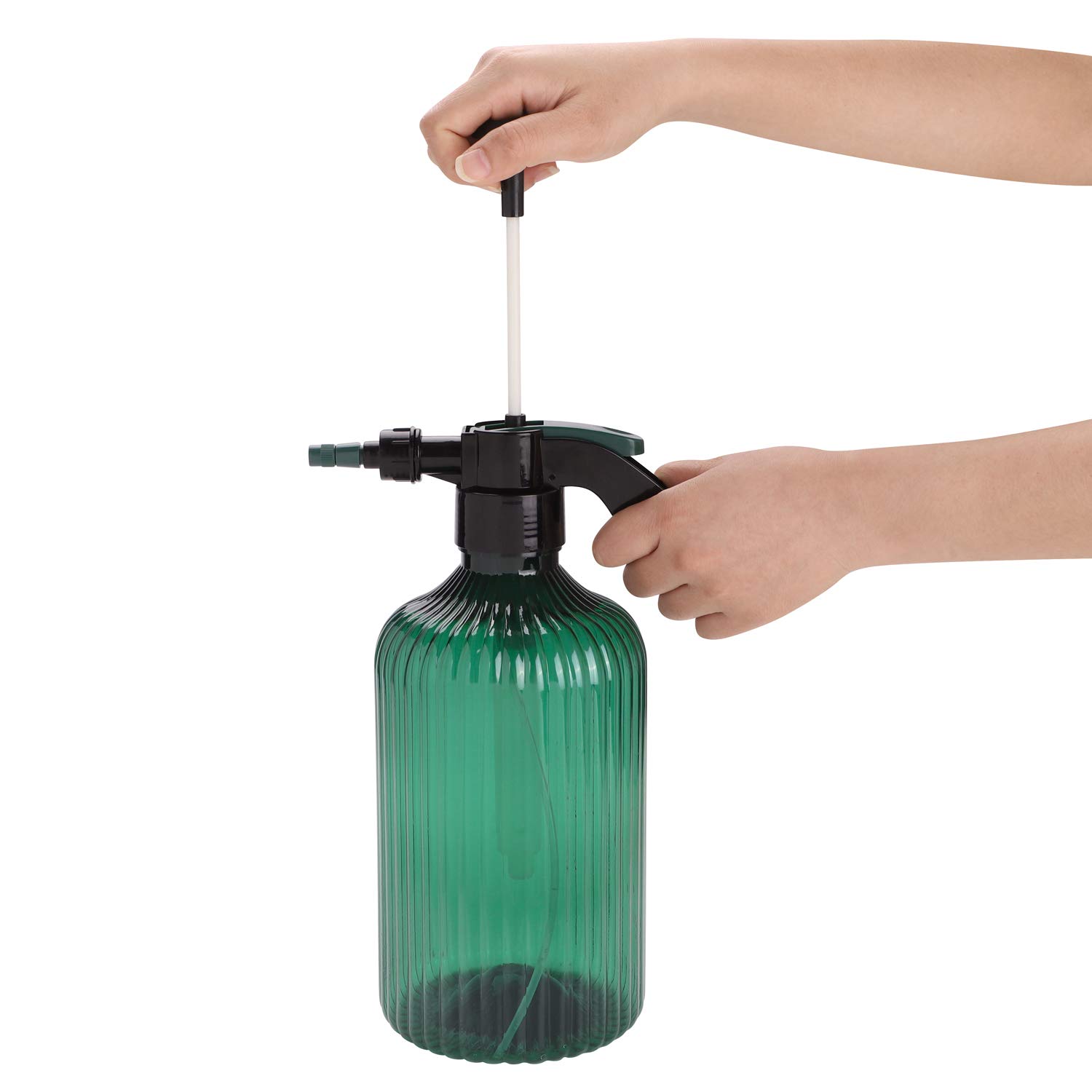 IBLUELOVER 2L Vaporisateur Plante Vide Arrosoir Plante Interieur Pulverisateur de Jardin de Pompe en Plastique Vaporisateur d'eau Bouteille pour Plantes Fleurs Cuisine Nettoyer Outils de Jardinage