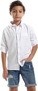 قميص قطن بأكمام طويلة للأولاد من ماستر