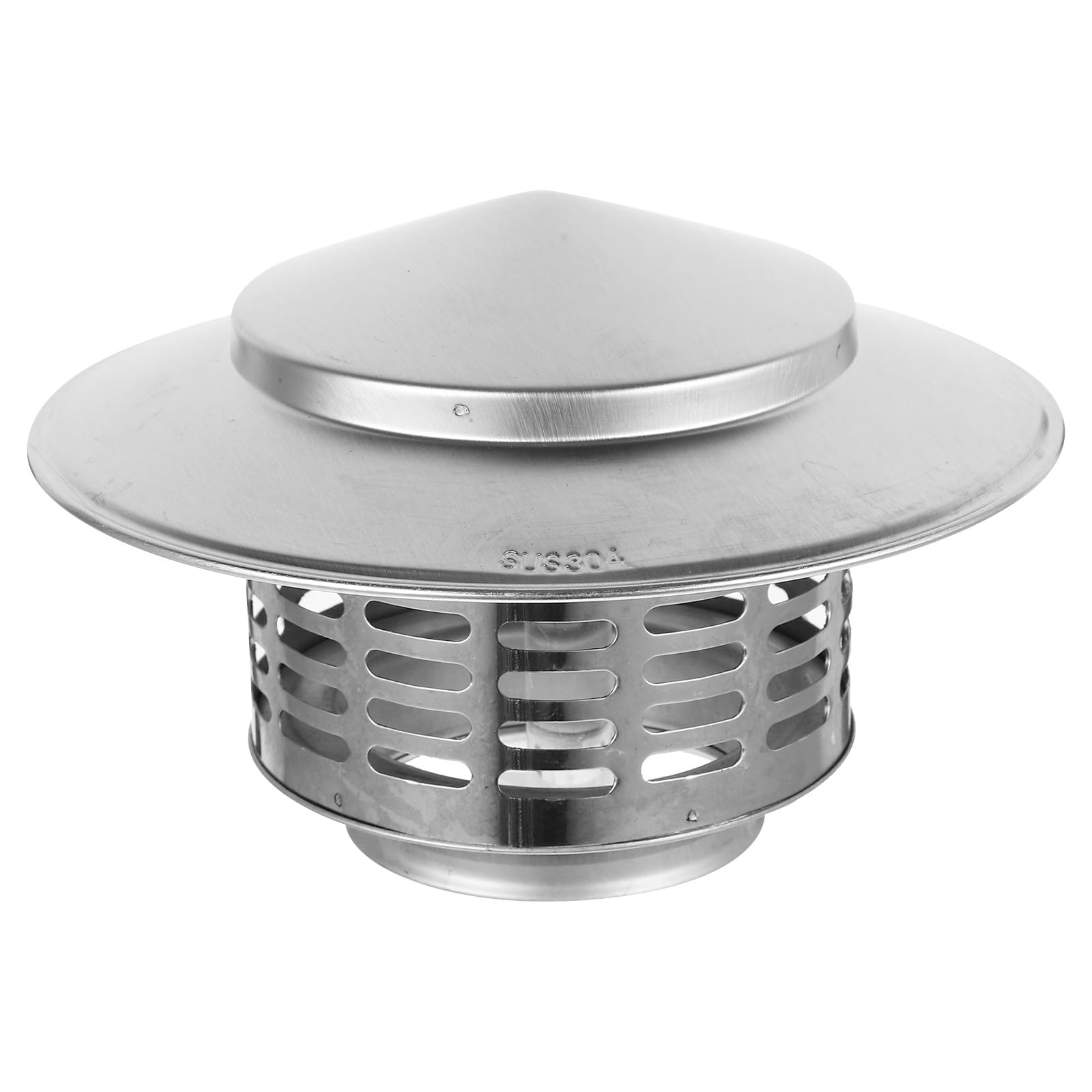 KGLHJDY Stainless Steel Chimney Rain Cap 304 Flue Cowl Rainproof Vent Cover for Outdoor Roof Chimneys Home Stove Exhaust Ventilation Protector (75mm)