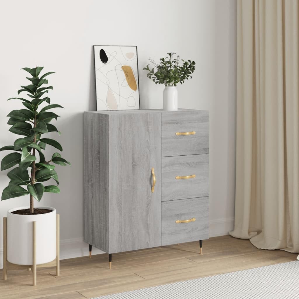 Kredens Sonoma komoda szafa na ubrania do sypialni, salonu, 69,5 x 34 x 90 cm, materiał drewnopochodny