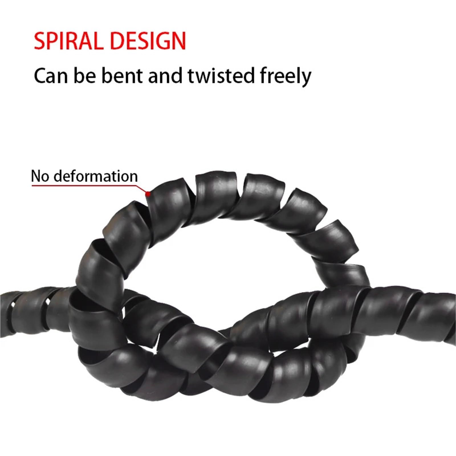 Tuyau De Couverture en Spirale 1 M ID 8 Mm-30 Mm