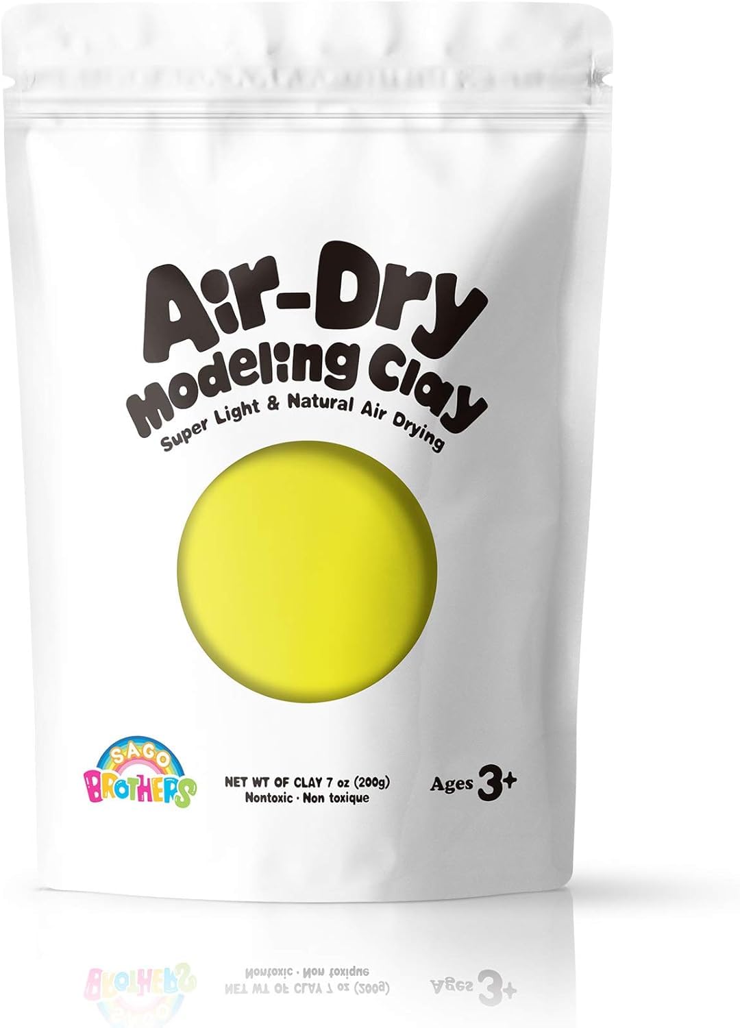 Modeling Clay for Kids - Yellow, 7 oz Molding Magic Clay for Kids Air Dry, Super Soft Clay for DIY Slime, Ultra Light Air Dry Modeling Clay for Toddlers Children Teens