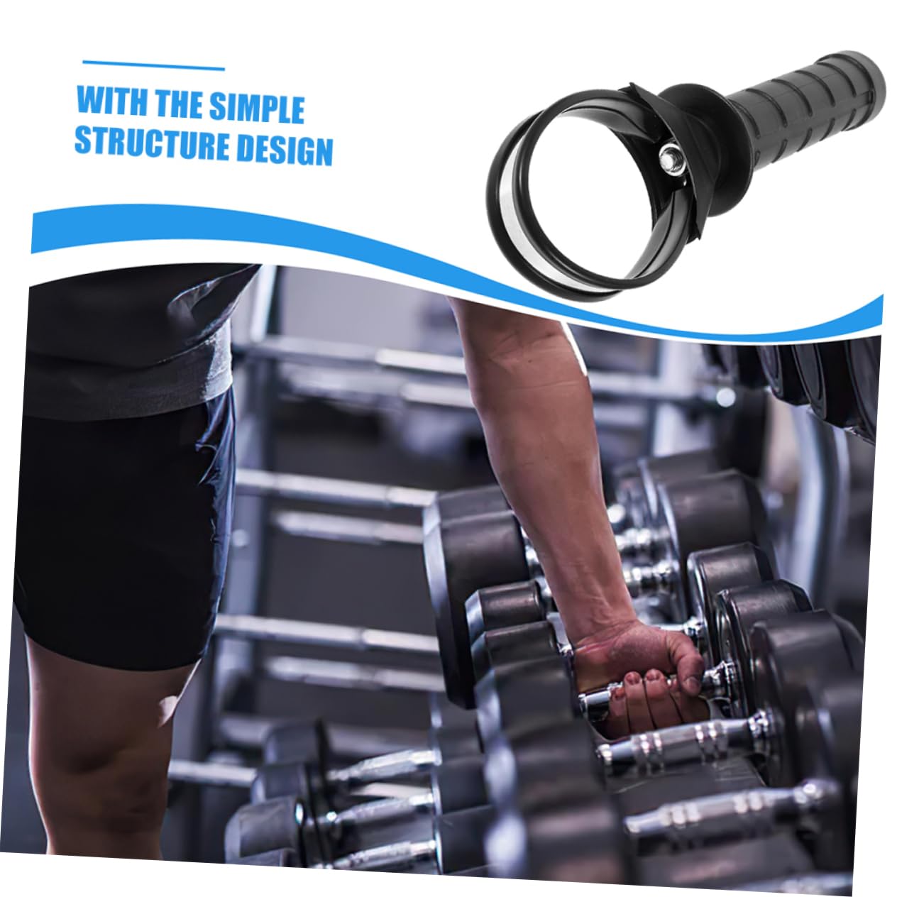 UPKOCH Support De Force du Poignet pour Gyro Ball Poignée Gyroscopique Améliorée pour Entraînement Musculaire Installation Facile Et Design Détachable Accessoire Pratique