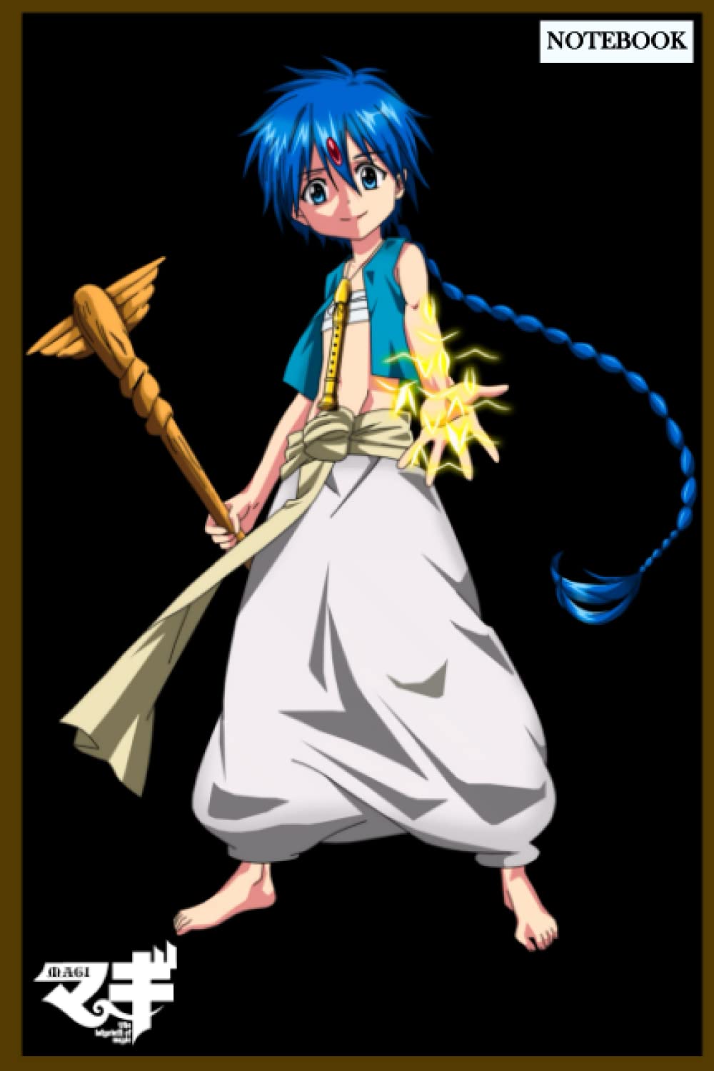 Notebook Magi The Kingdom of Magic College Ruled for Writing: Size 6" x 9", 120 Pages