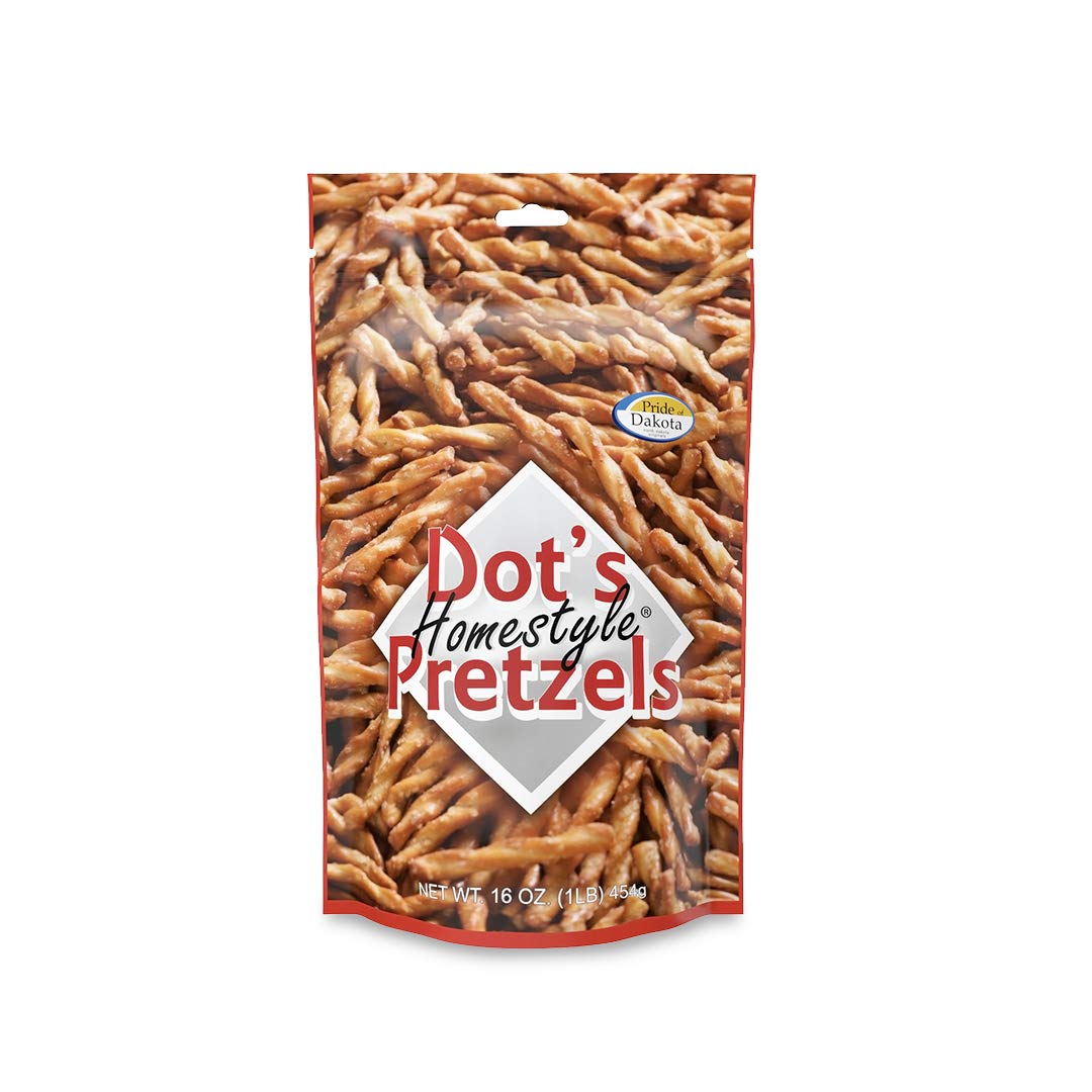 Dot's Homestyle Pretzels 1 lb. Bag (2 Bag) 16 oz. Unique Seasoned Pretzel Snack Sticks