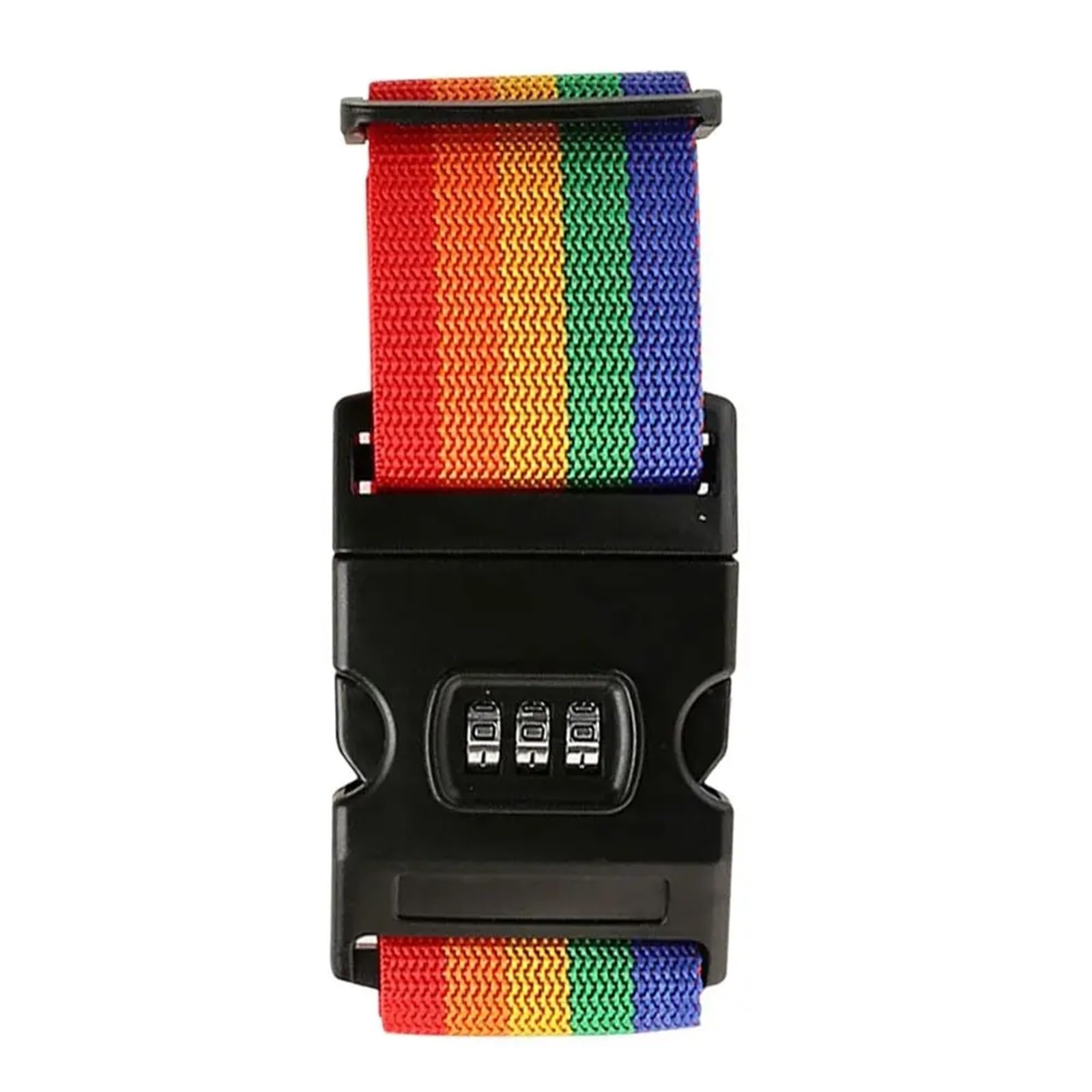 4Pcsc Accesorios de Equipaje Viaje Seguridad Correa Transporte cinturón Maleta Cinturones(Rainbow)