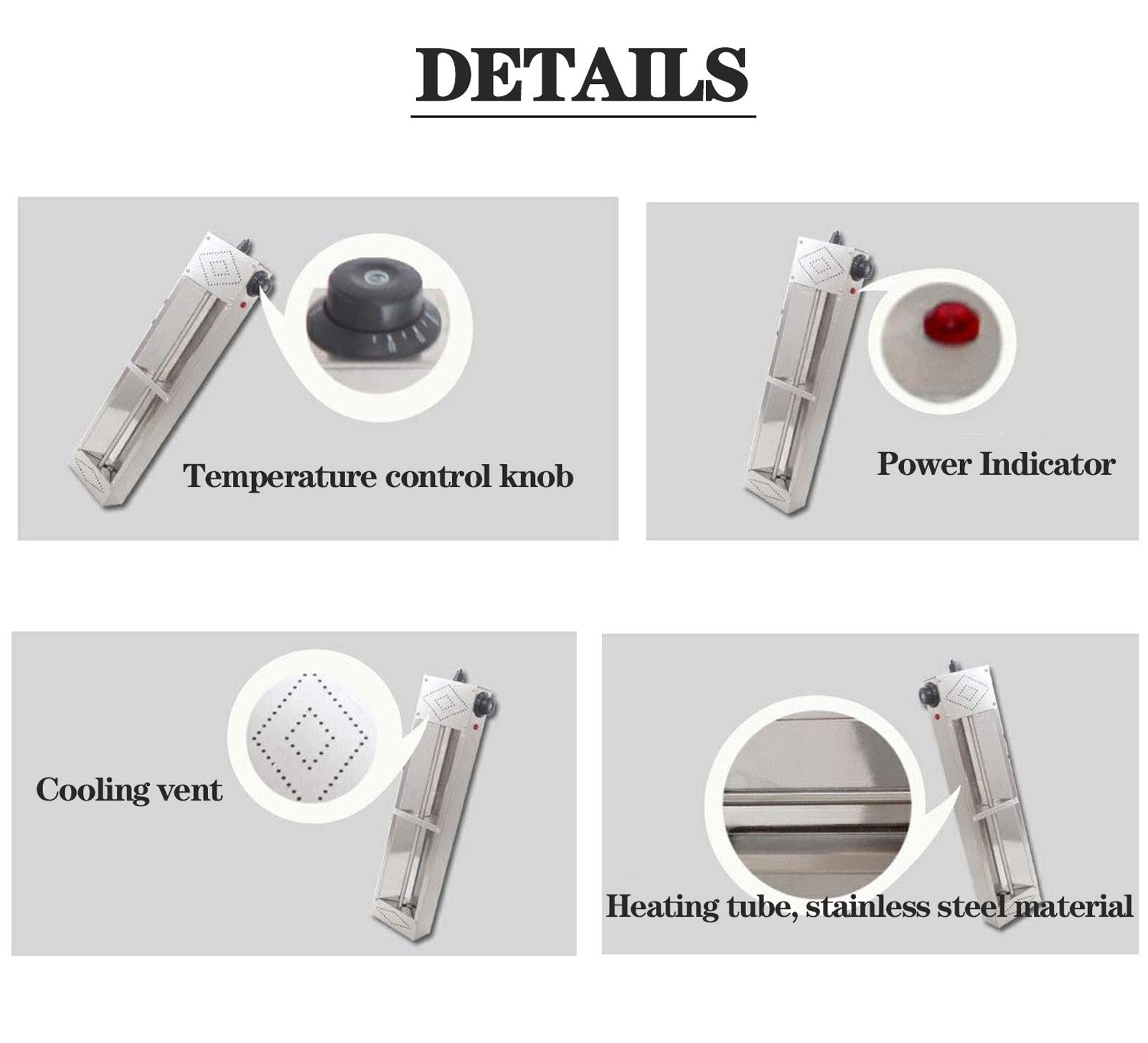 Scaldavivande per Feste E Buffet, Scaldavivande Commerciale, Luce da Cucina per Forniture di Ristoranti E Catering, Ideale per Decorazioni di Hotel E Buffet