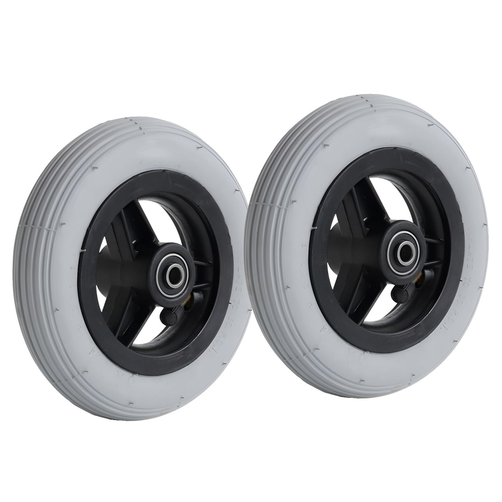 1 Par de Ruedas Delanteras de Repuesto para Silla de Ruedas de 6 pulgadas, Accesorio para Silla de Ruedas Manual de 6 x 1 1/4, Inflables Neumáticos, Ruedas para Andador