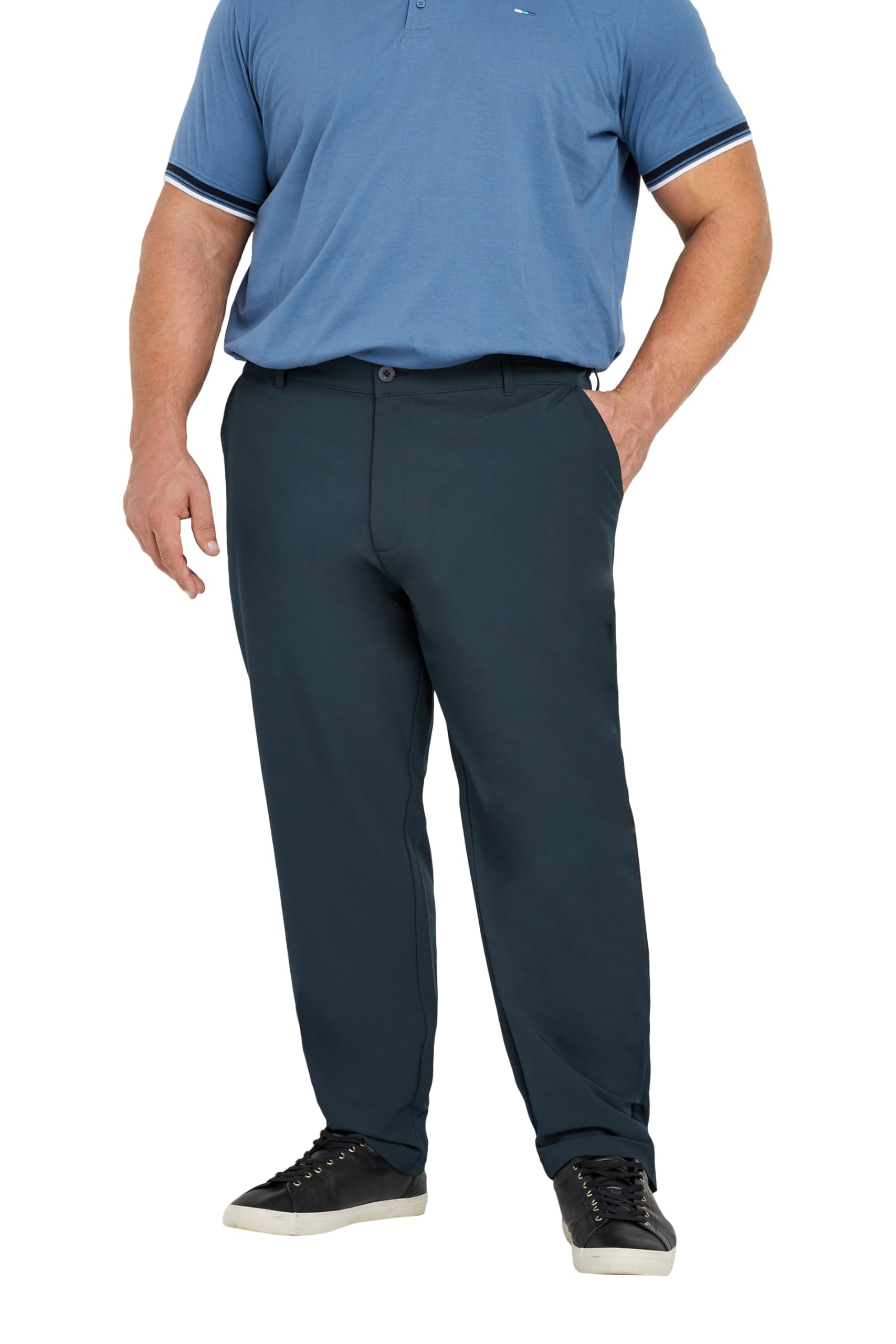 BadRhino Golf Big & Tall Navy Trousers - Men's - Plus Size Curve