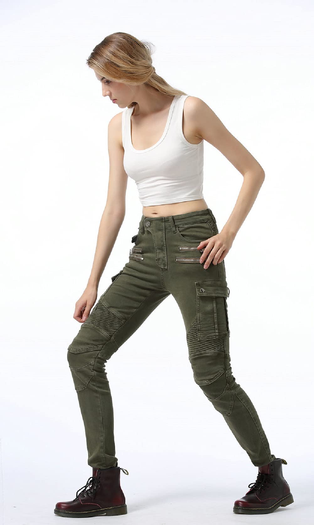 Amazon.co.jp: [GOHAN] レディース ライダーパンツ 女性用