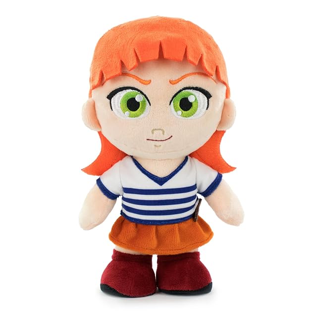 One Piece - Peluches 24-27cm de los Protagonistas de la Serie Netflix One Piece - Luffy, Zoro, Nami