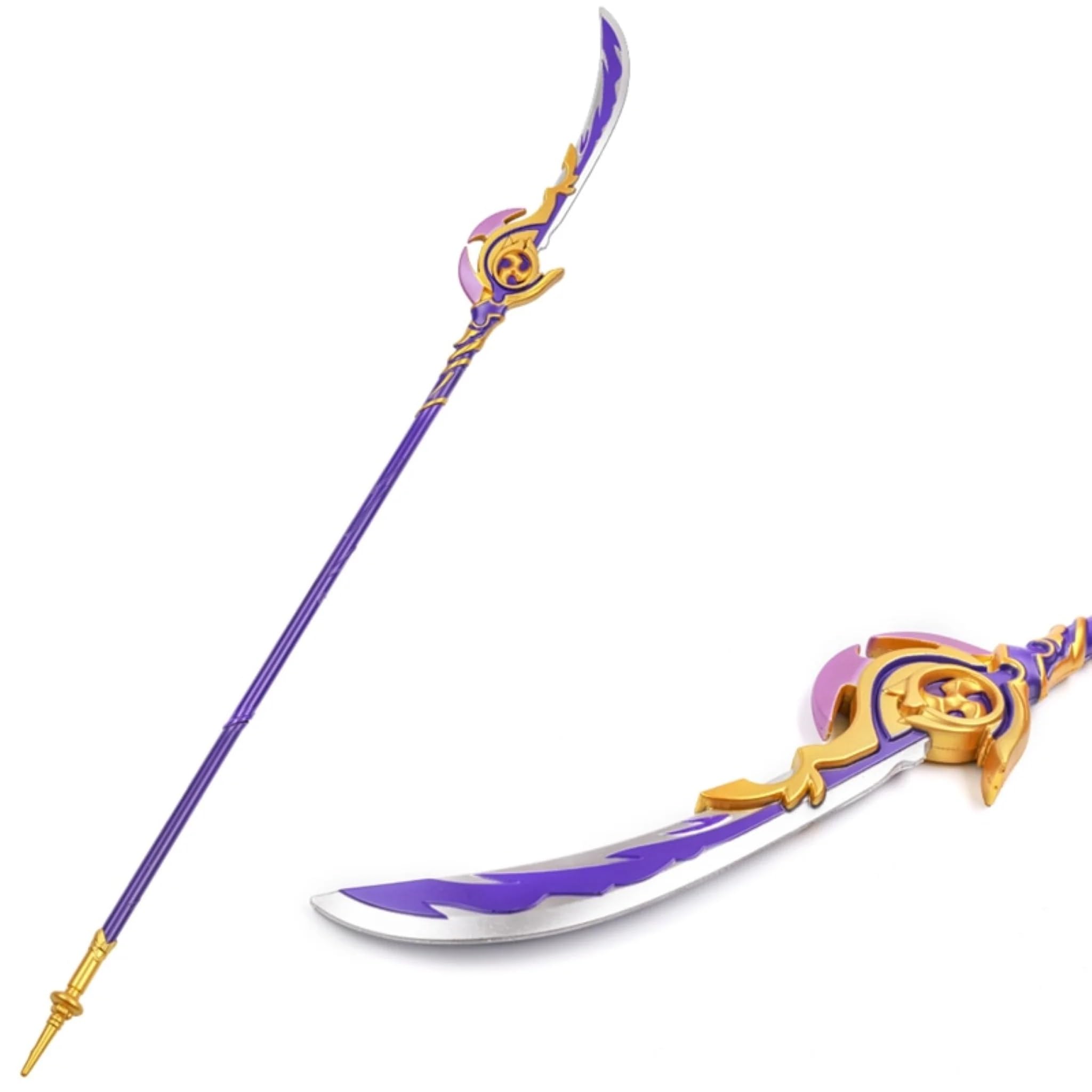 Puplum Cosplay Prop Replica Genshin Impact Staff Raiden Shogun Engulfing Lightning Polearm Pu Foam