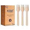 250pcs Disposable Wooden Cutlery Set,100 Forks, 100 Spoons,Biodegradable Eco -Friendly Utensils For Parties, Picnics - View #9
