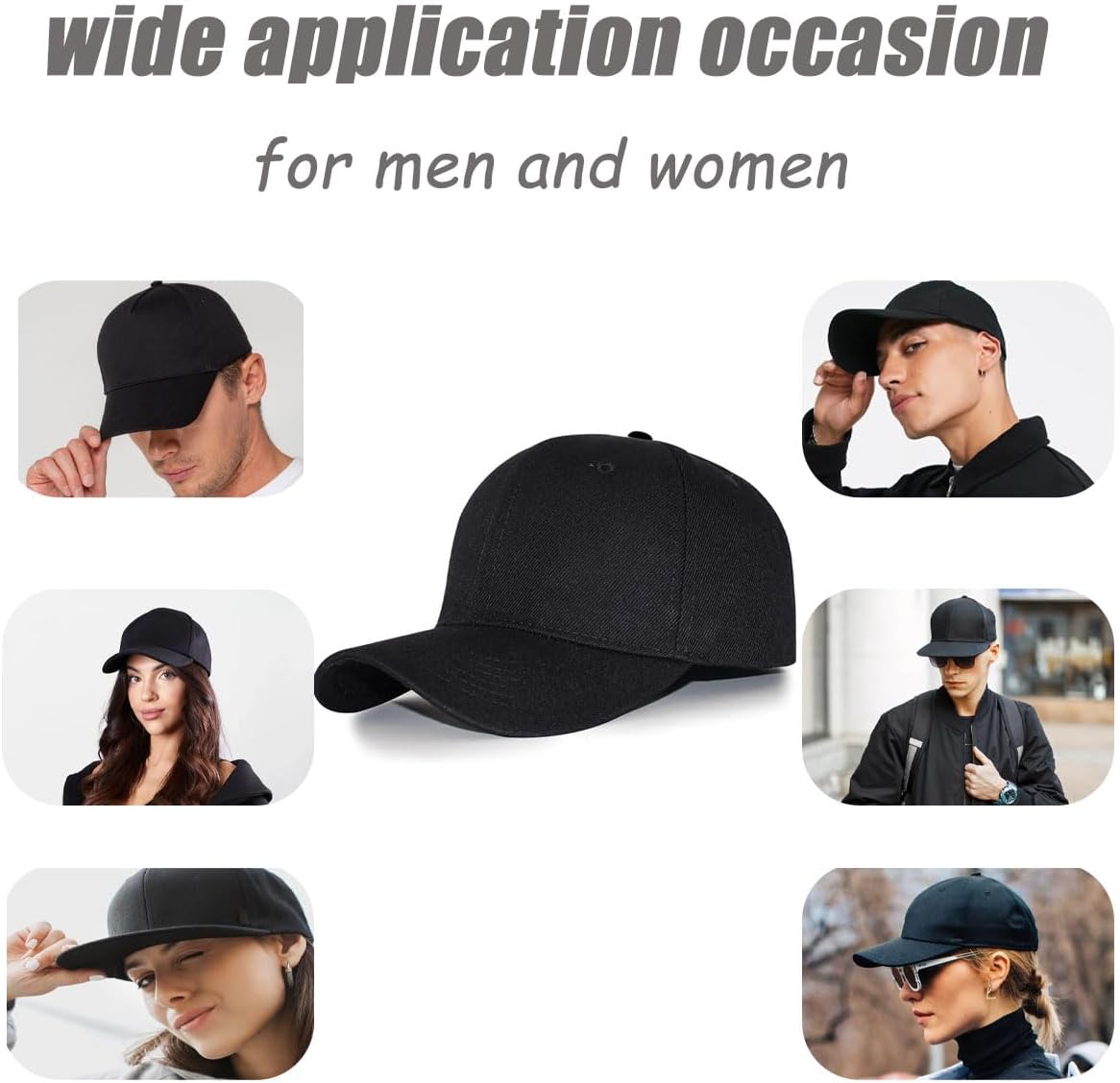 Amerthing Faraday Hat,E.M.F Cap Hat-Baseball Cap 100% Pure Silver Lining to Reduce 5G, 4G, WiFi and RF Exposure