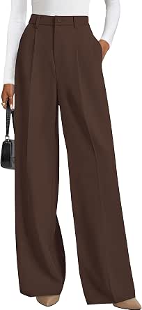 PRETTYGARDEN Women's Flowy Wide Leg Dress Pants