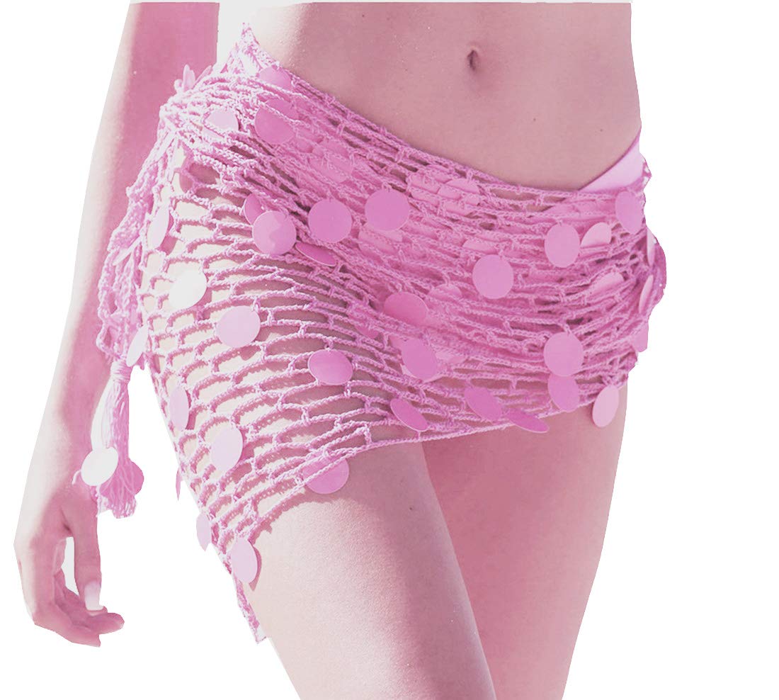 LD DRESSSwimwear Cover Up,Sexy Fashion Beach Hand Crochet Shawl Capelet Cover Up Sunscreen Net Triangle Fishnet Skirt (SJJ9)