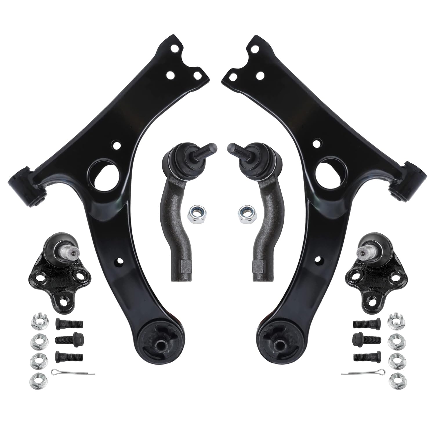 Detroit Axle - 6pc Front End Control Arms Kit for Toyota Rav4 01-05, 2