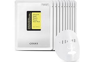 Snail Mucin Sheet Mask with Serum for Dry, Sensitive Skin