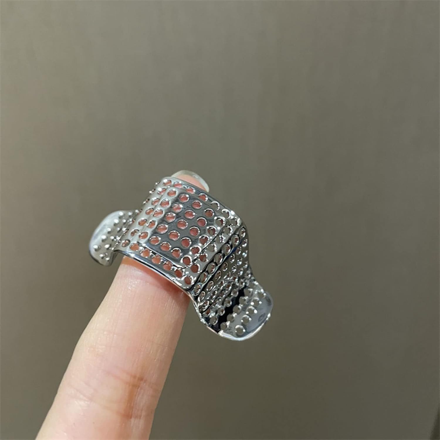 Personalized Metal for Band-aid Shape Nose Clips Concave Shape Trend Alloy Jewelry Men and Women Ins Style Niche Accesso