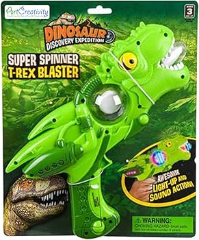 Amazon.com: ArtCreativity Light Up Super Spinning T-Rex Blaster Amazon.com: ArtCreativity Light Up Super Spinning T-Rex Blaster