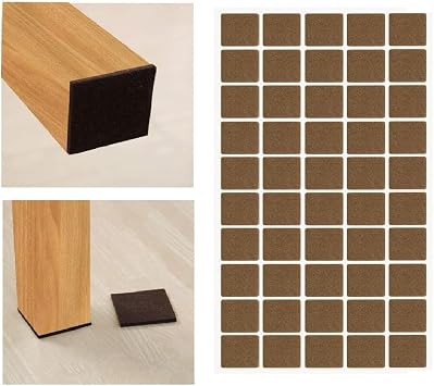 Pacific Mobilya Keçesi,Kendinden Yapışkanlı Zemin Koruyucu Kahverengi (20x20mm)