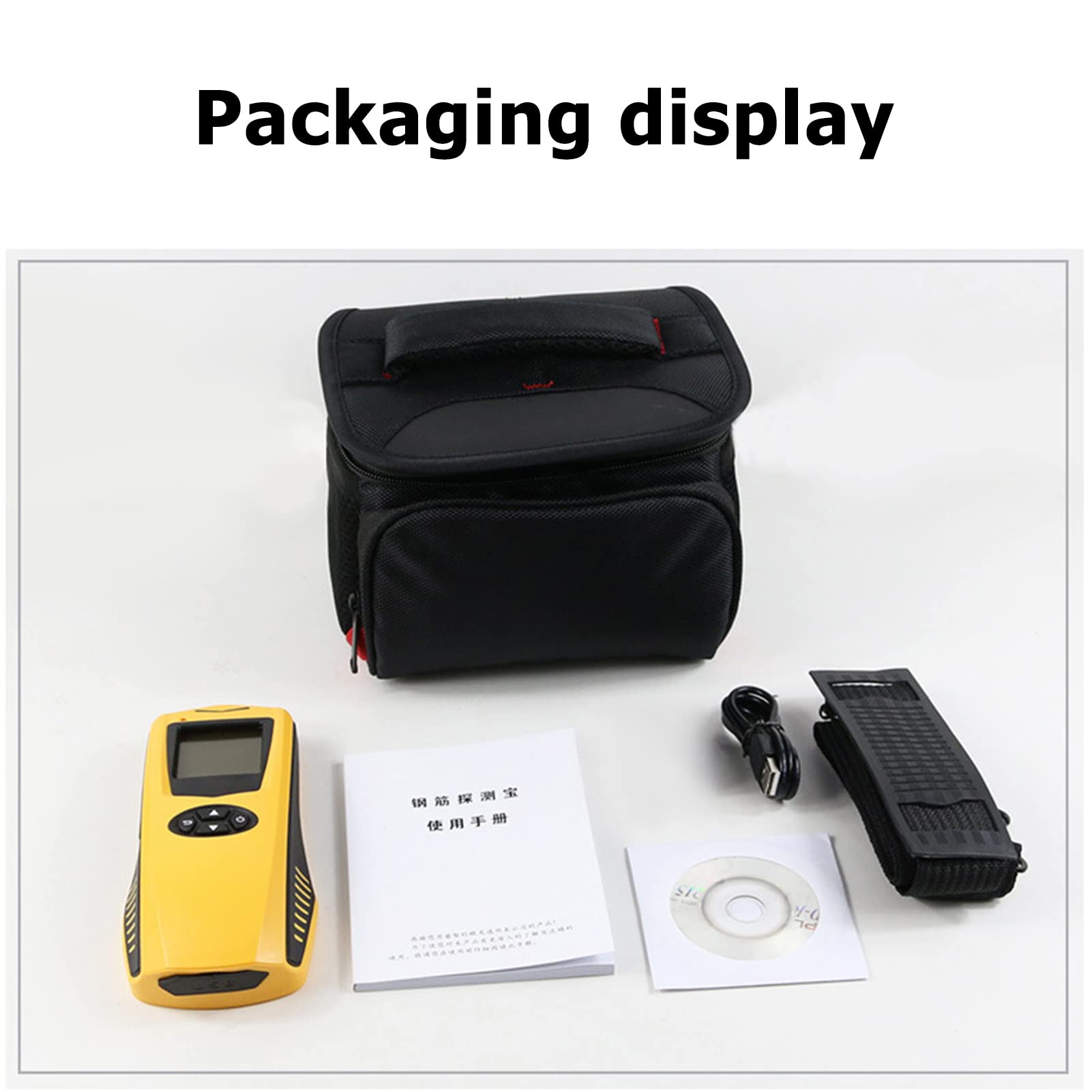 DEWIN Scanner per Armature, Scanner da Parete ZL610 Strumento di Misura per rilevatore di Armature con rilevatore di Armature per localizzatore di calcestruzzo