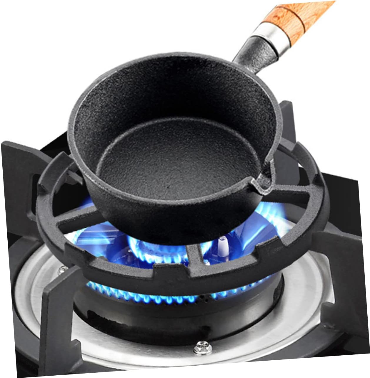 PRETYZOOM 2pcs Stable Gas Stove Pot Bracket Professional Wok Support Rack Easy Storage Iron Stove Wok Ring High Reliability