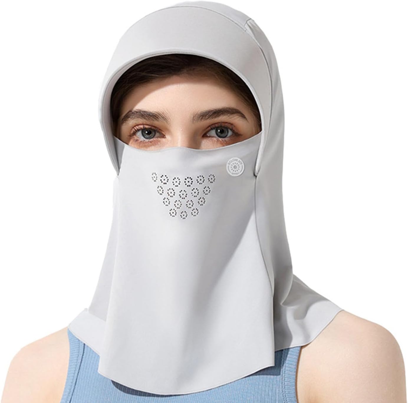 Unisex Sun Protection Face Mask Ice Silk Bandana Scarf Cooling Face Neck UV Protection for Summer Outdoor Activities (Sun Protection Mask)
