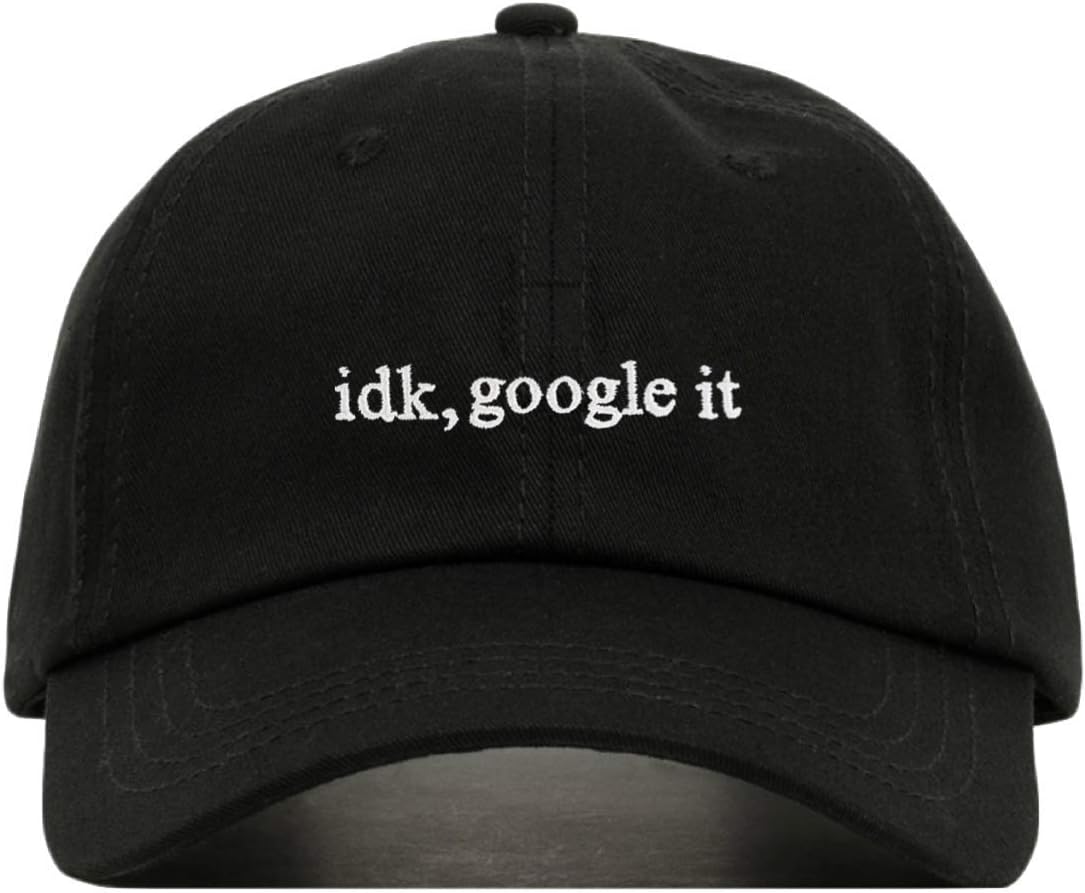 Baseball Hat, Embroidered Dad Cap, Unstructured Soft Cotton, Adjustable Strap Back (Multiple Colors)